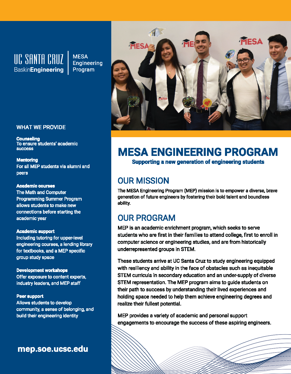 Mesa Information Sheet, download PFDF